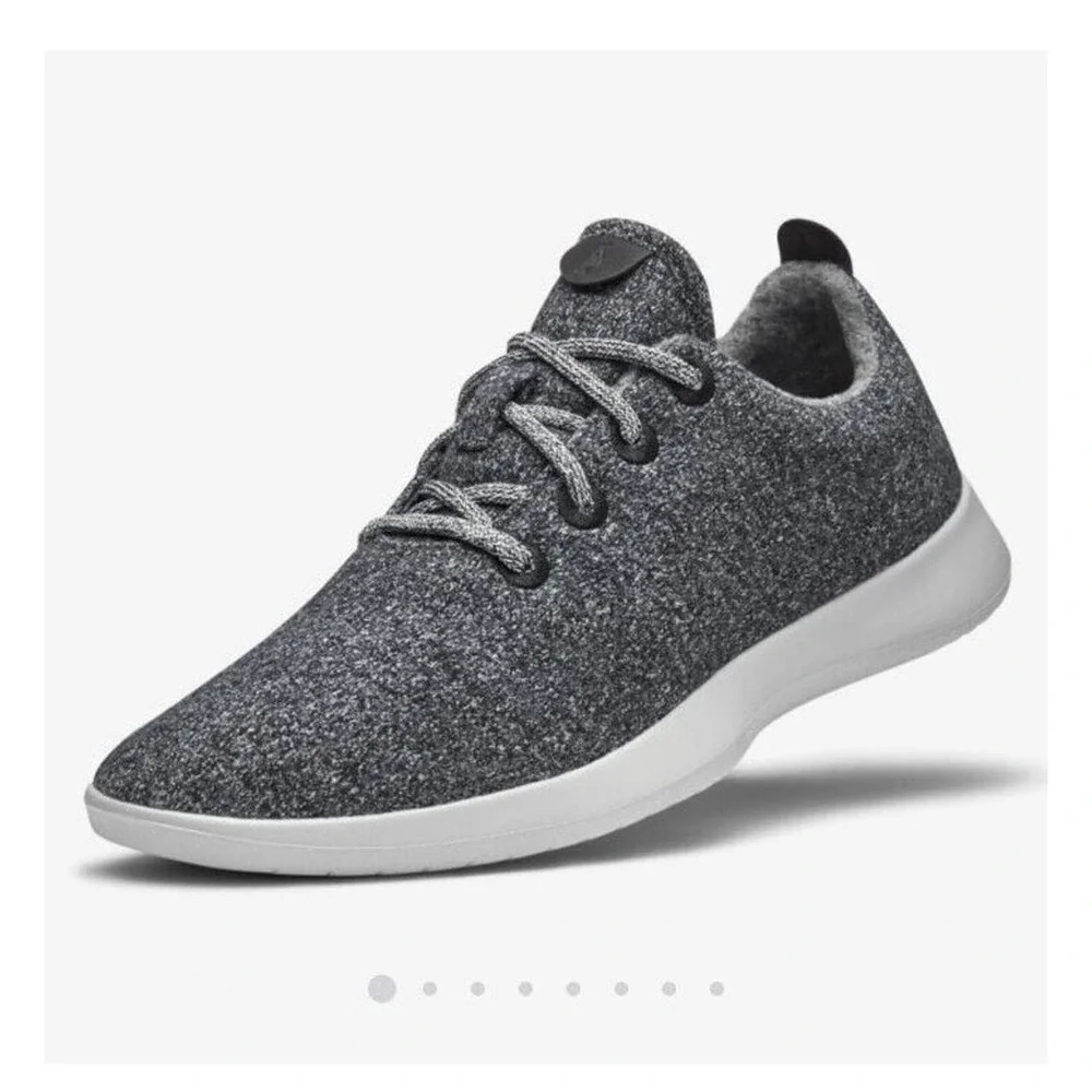 Allbirds Men's Wool Runners Natural Grey/light‎ Grey Sole Comfort Shoes m10